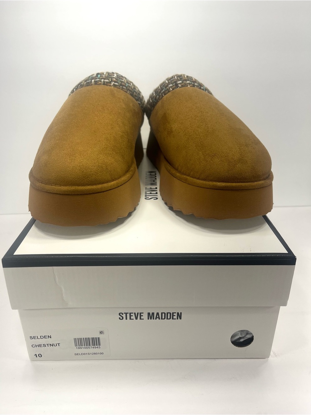 Steve Madden Chestnut Brown Suede Slip-On Slipper Clogs Size 10 new in box - Picture 5 of 7
